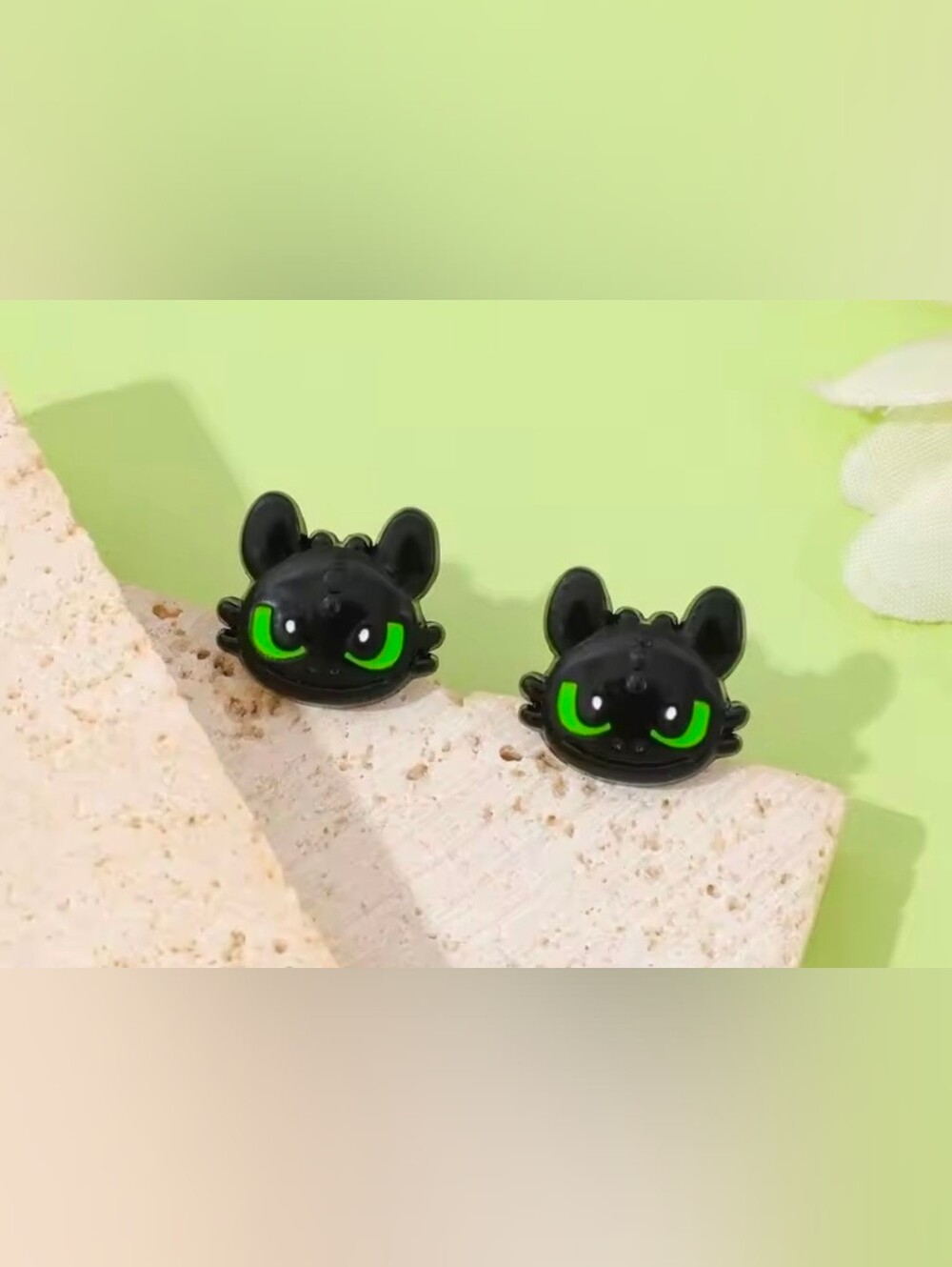 $8 Each Or Bundle 5/$20 Black Toothless Inspired Stud Earrings for Kids